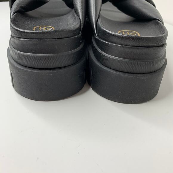 ASH Shilo Leather Platform Chunky Slide Sandal Womens Black US 8 - Picture 5 of 12